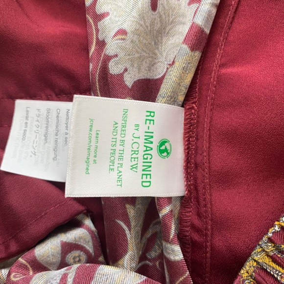 NWT Pull-on silk twill pant in jungle cat print - Picture 7 of 8